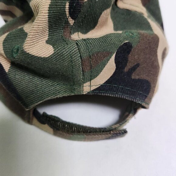 Vintage US Army Camouflage Wool Cap Unisex One Size - Picture 5 of 7